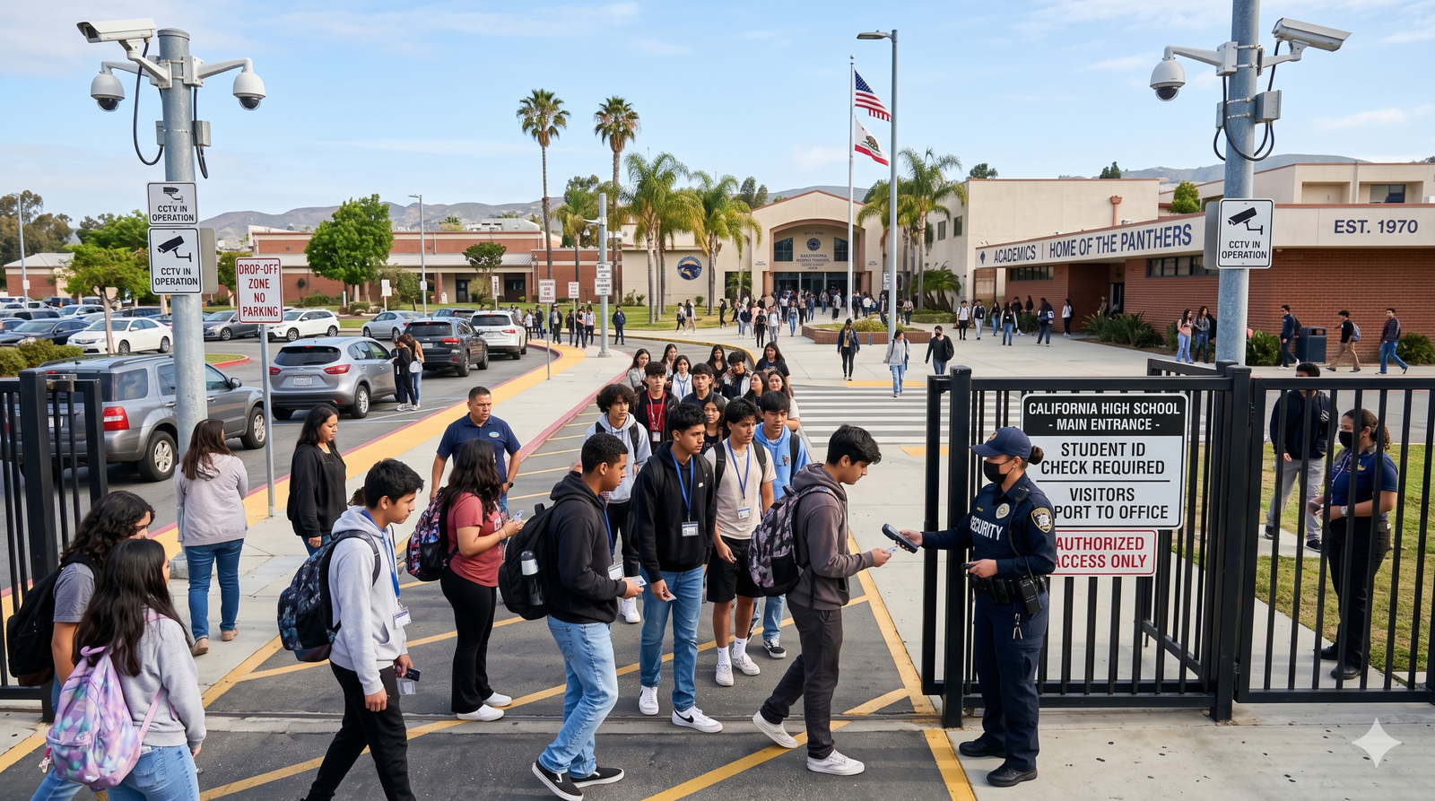 Busy School in Sacramento