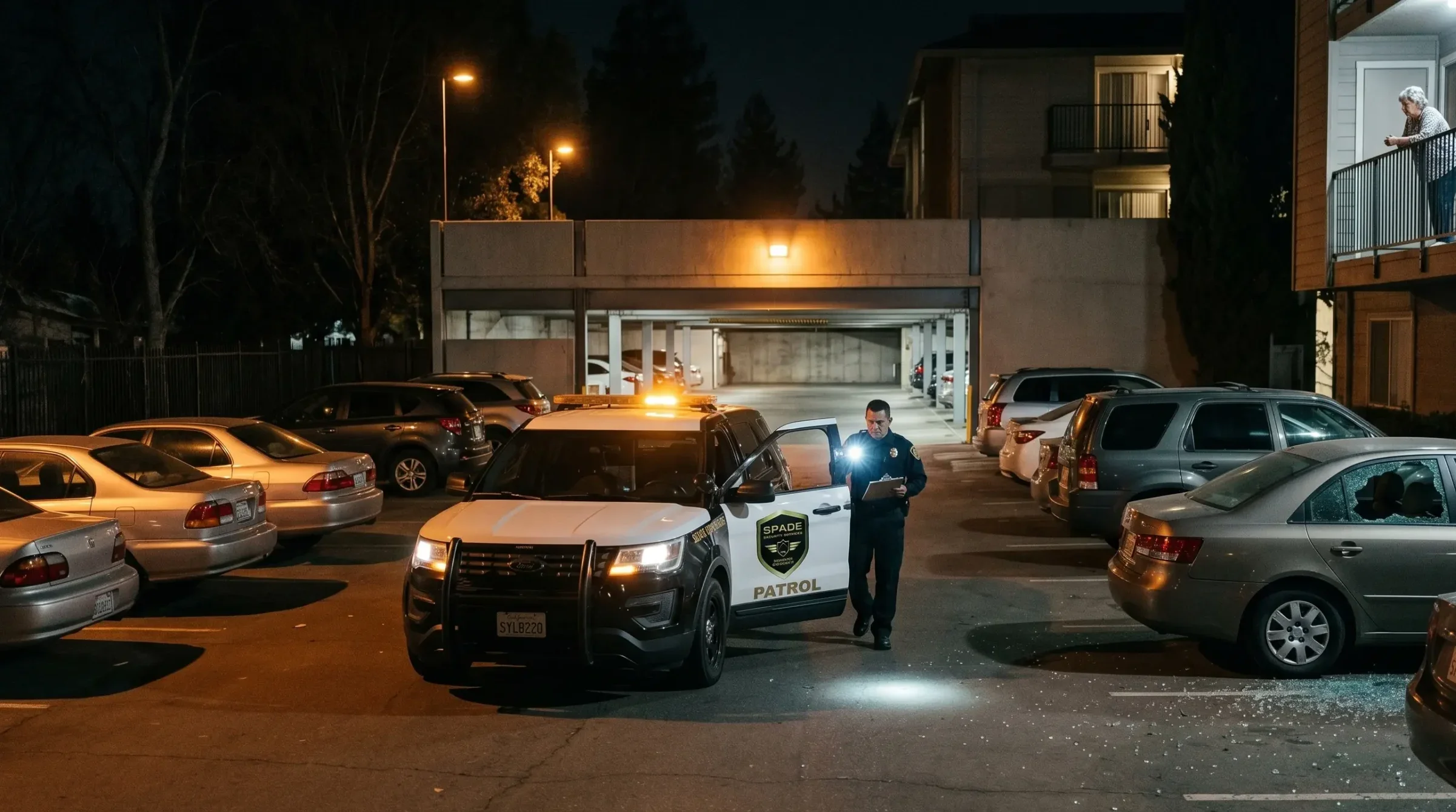 Spade Security Guard on-duty in apartment in Sacramento