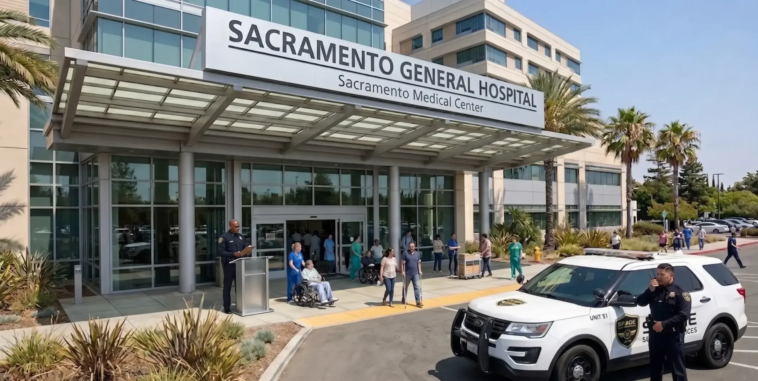 Spade Security on Duty in a Health care facility