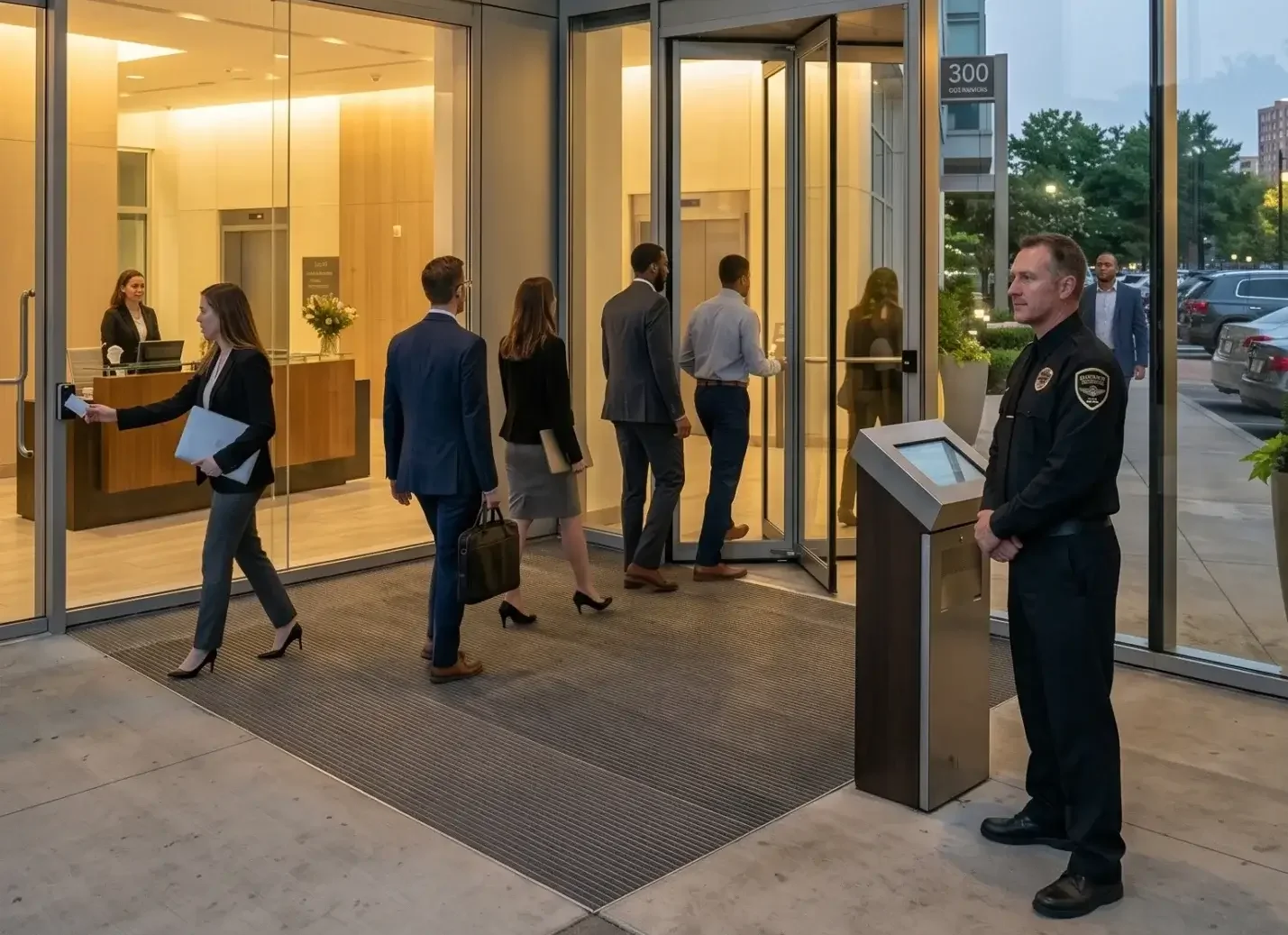 SPADE Security on duty in a Commercial building